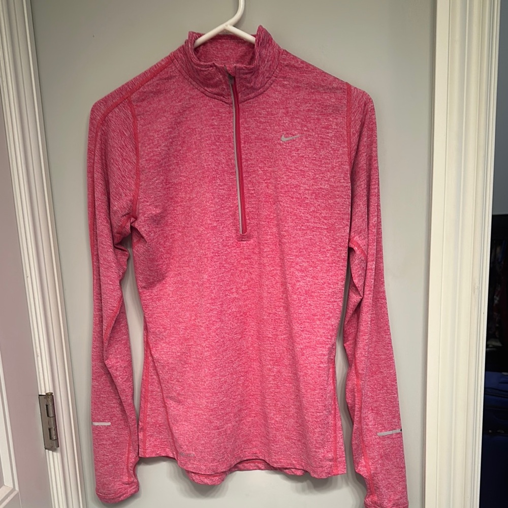 Nike Women's Pink Long Sleeve Top size small